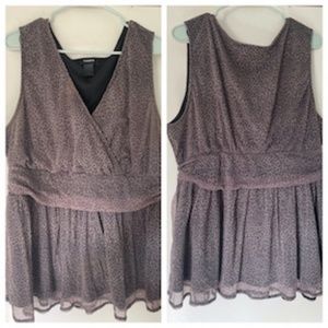 Torrid Leopard Print Mesh Top Sz 3x